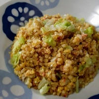梅が爽やか鮭レタスチャーハン