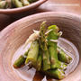 アスパラぽきぽきお浸し　《包丁いらずの　ちぎり野菜レシピ》