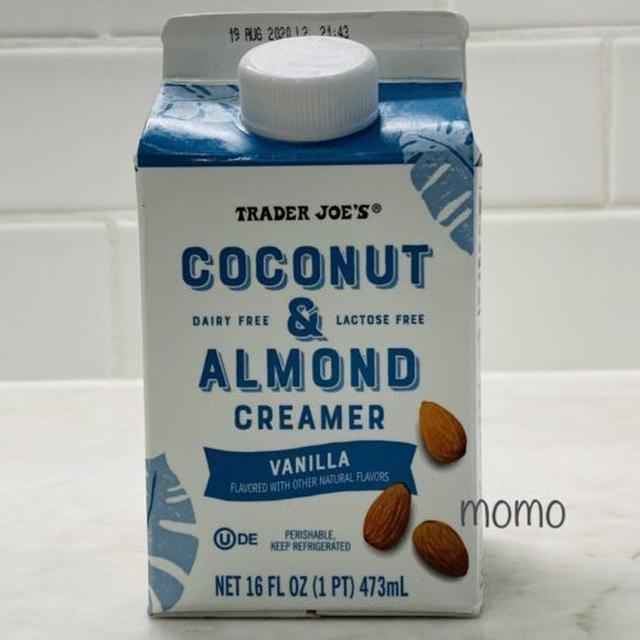 Trader Joe’s Coconut & Almond Creamer Vanilla  トレジョ　ココナッツとアーモンドミルクのクリーマー