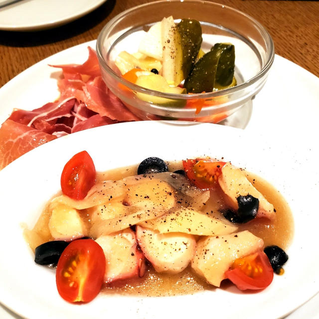 4/2の夕食　打ち合わせ兼ねて久しぶりの外食