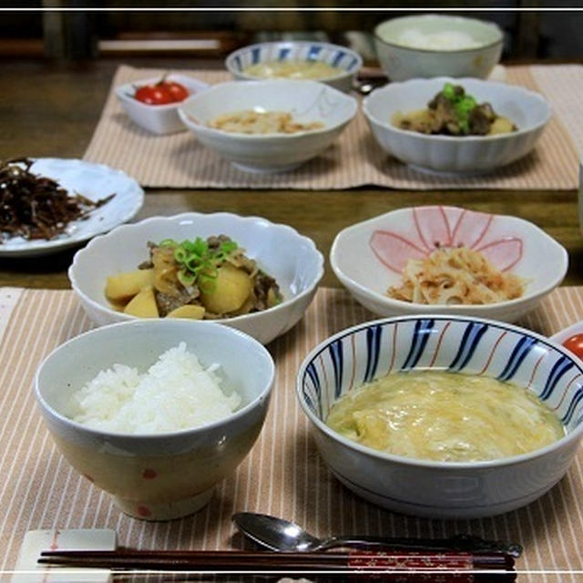 豆腐のふわふわ蒸し＆肉じゃがを簡単に！