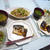 「塩サバと野菜炒め定食」　献立（夕食・魚）