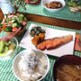 和食な朝ごはん♪…試合当日朝ごはんと補食