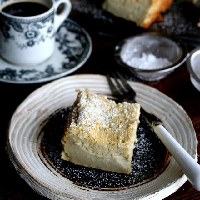 Green Tea Magic Custard Cake抹茶びっくりカスタードケーキ