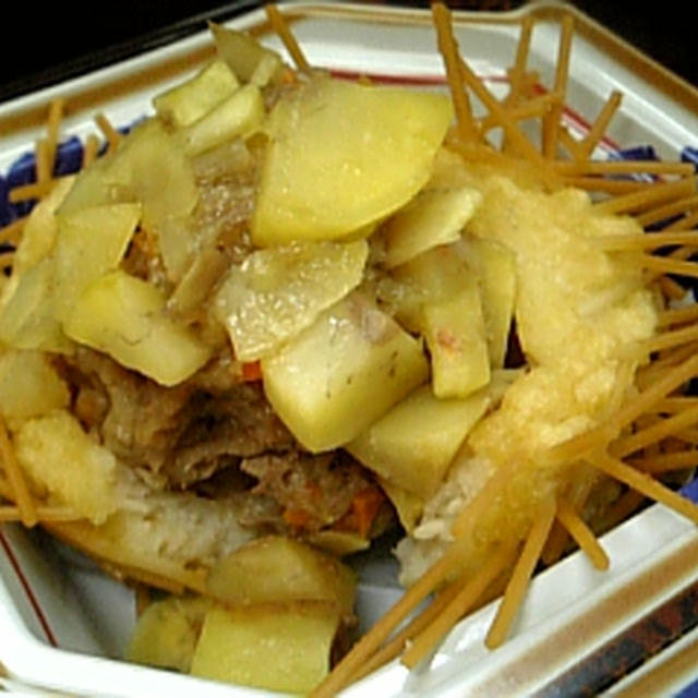 栗の挽肉団子蒸し