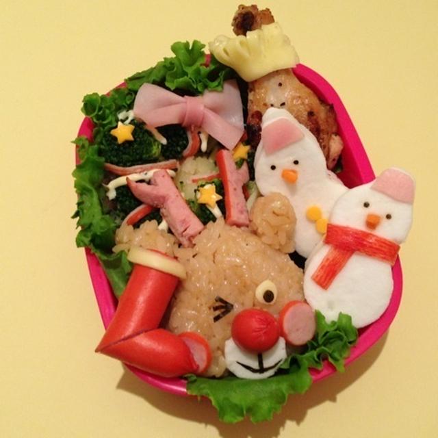 Christmas character bento