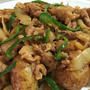 新じゃがと豚肉のみそ炒め＆桜エビのかき揚げ♪