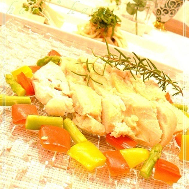 蒸し鶏＊レシピ＊
