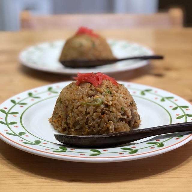 娘とたお家ランチ★ピリ辛ガーリック炒飯