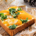 トーストバリエ＊柿とチーズのトースト　簡単　時短　朝ごはん　レシピ
