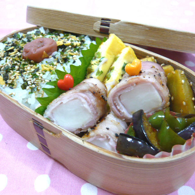 カブの肉巻きのお弁当☆+゜