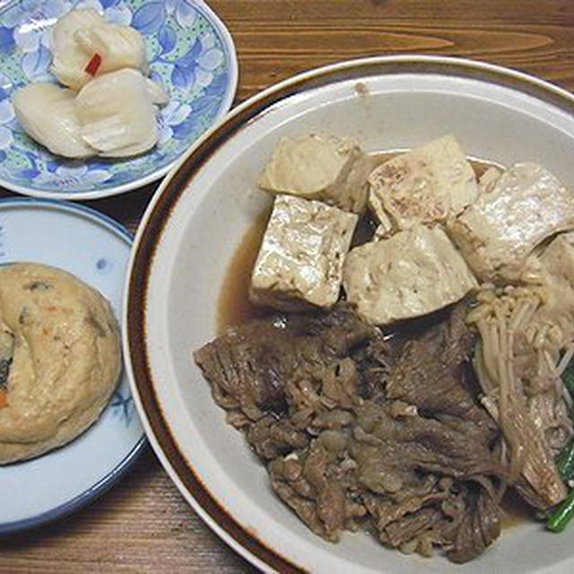 肉豆腐。散らし寿司弁当