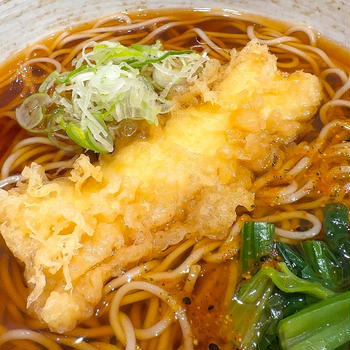 立ち蕎麦行脚「小諸そば神保町店のいか天そば」