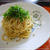 明太子としらすのパスタ。