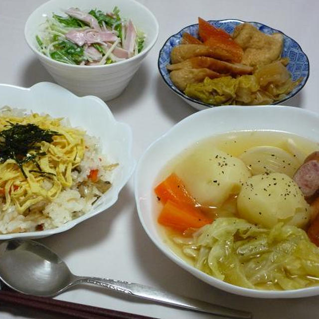 2010年12月28日（火）の晩ごはん。