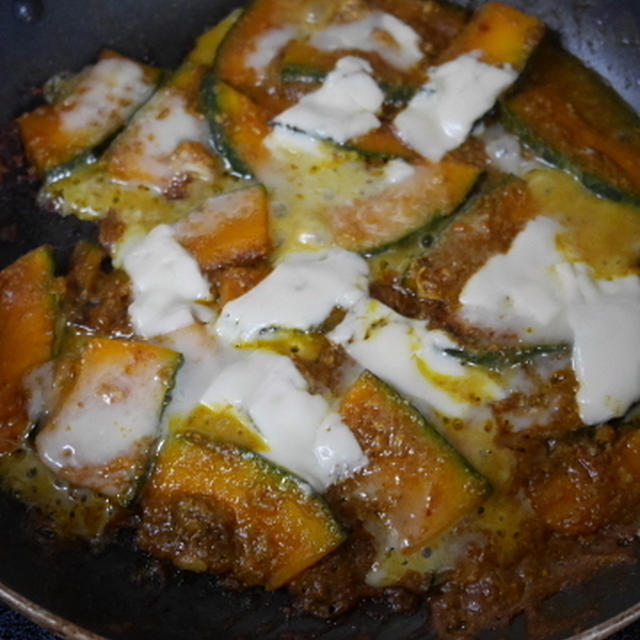 カレー味かぼちゃのチャチャっとチーズ焼き