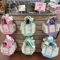 Trader Joe’s Mini Pastel Canvas Tote Bags　トレーダージョーズのミニトートバッグ・パステルカラー