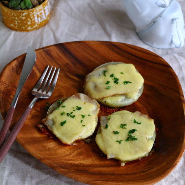 新玉ねぎのチーズステーキ＜レシピ＞