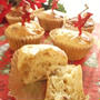 クリスマス仕様♪ノンオイル！ドライフルーツとヨーグルトのカップケーキ