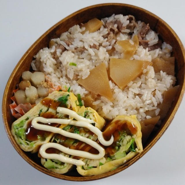 たけのこの混ぜごはん弁当
