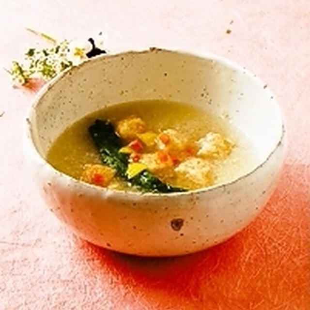 菜の花の淡雪スープ