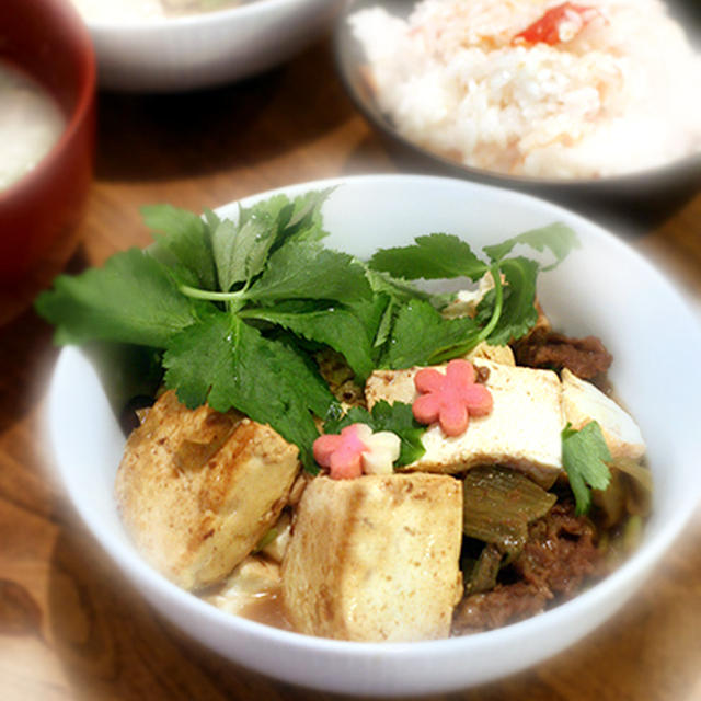 肉豆腐と呉汁と白米追憶