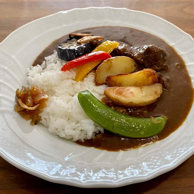 夫、カレーの口になって帰って来ました ！