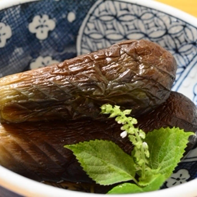 秋茄子の丸煮