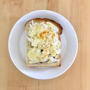 【レシピブログ】ささみのしそ梅チーズトーストの朝食
