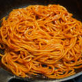 究極にして至高、カラヒグ麺を使ったケチャップスパゲッティ