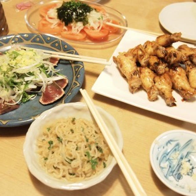 嬉しい来客とうち飲み