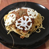 シャリシャリ♪雪山ボロネーゼ