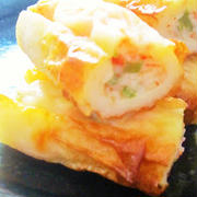 ちくわのかにかまチーズ焼き♡簡単＊節約＊おつまみ＊お弁当にのおかずにも♪