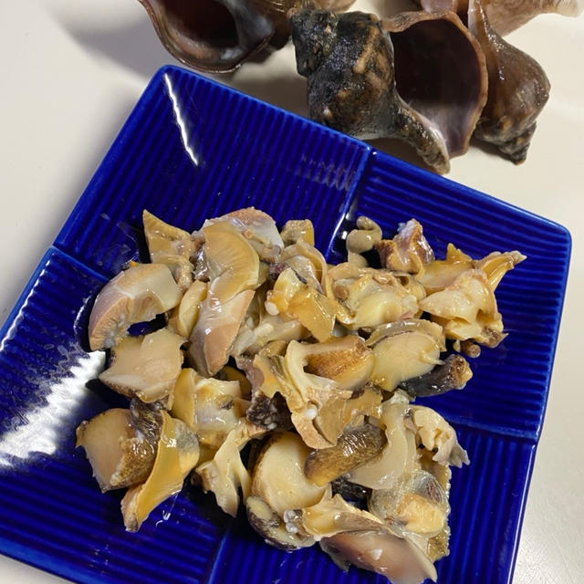 青つぶ酒蒸し、ワタシ肴❣️
