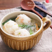 肉なしでも満足！ふわふわエビ団子の春雨塩スープ＊ふわふわエビ団子の秘密♡