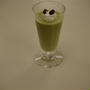 抹茶のムースとカステラ