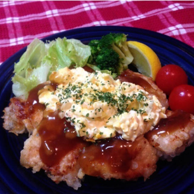 【簡単レシピ】ヘルシーで美味しい❤️鶏むね肉のチキン南蛮