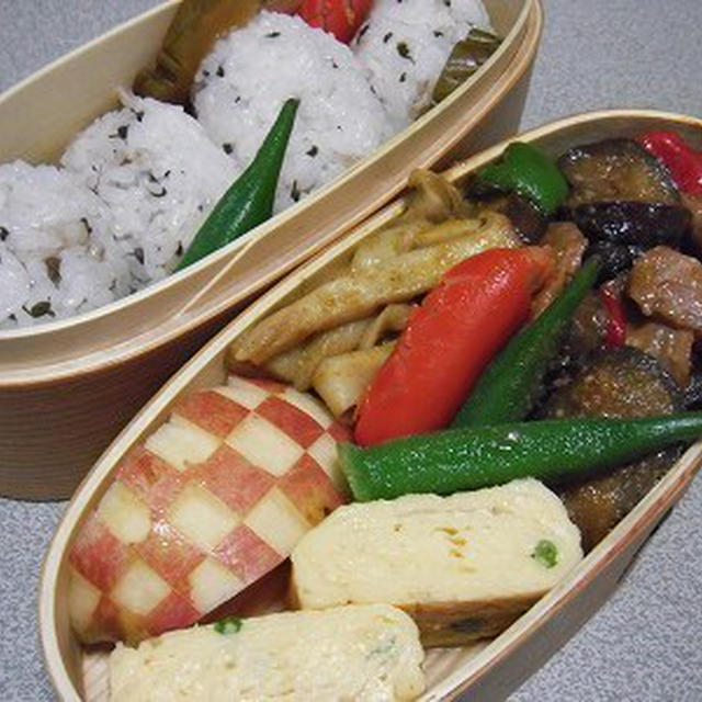 紫蘇の実おにぎり弁当