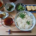 素麺とたまご焼きの晩ごはん by はなさん