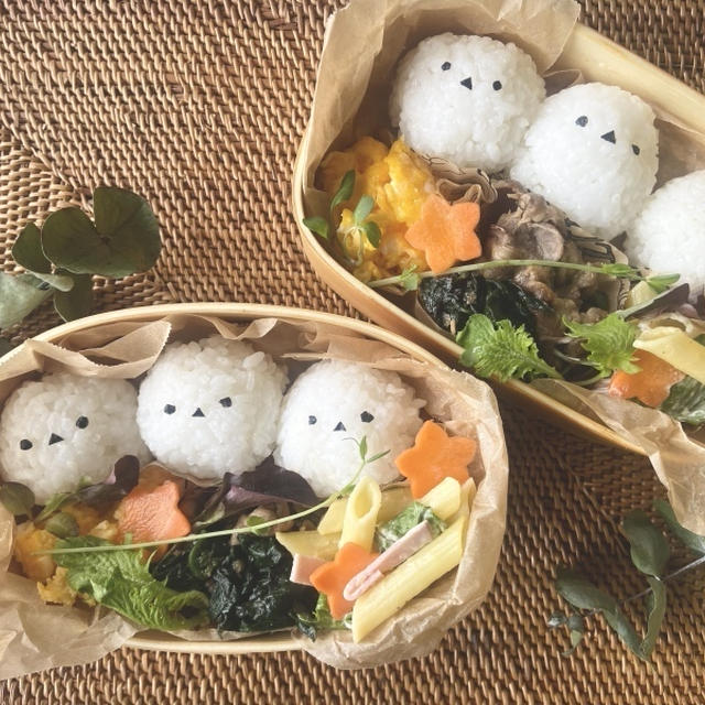 今日の簡単キャラ弁（シマエナガ）