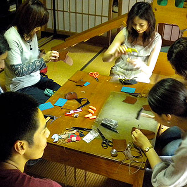 「吉野の自然からの贈り物」イベント・レザークラフト教室