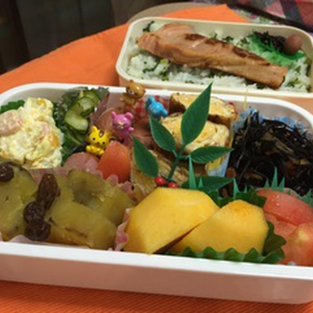 焼き鮭入り弁当