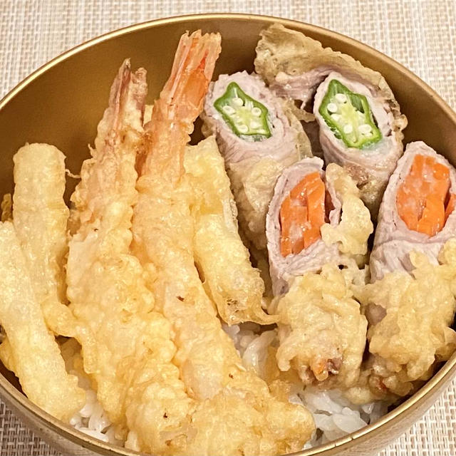 【レシピ　野菜巻き豚肉とエビの天丼】5月18日は人気や才能運アップのエビ料理がラッキー