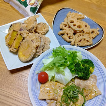 『超美味しい 焼き芋天ぷら 全粒粉で作ってみた』