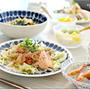☆レンジにお任せ♪鮭と野菜のキムチーズ蒸し　7日の朝ごはん☆