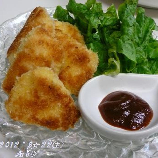 チーズパン粉☆チキンカツミニ♪