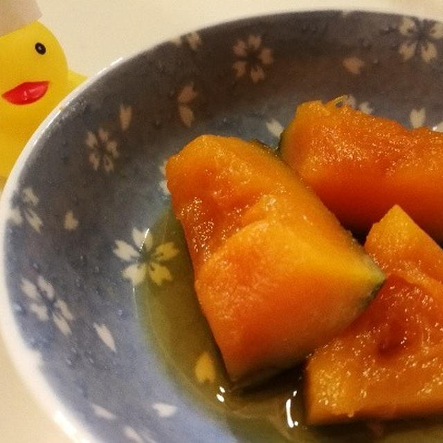 レンジだけで作る！かぼちゃの煮物