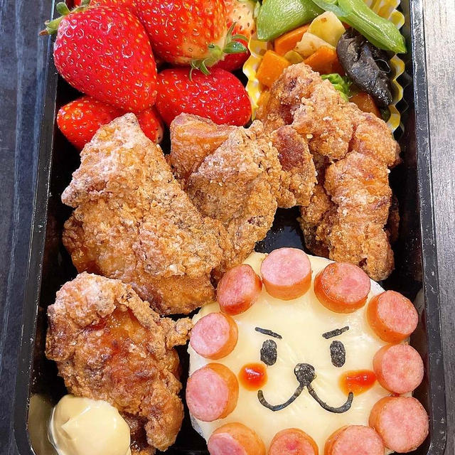 中3れんくんのライオンキング弁当です！！