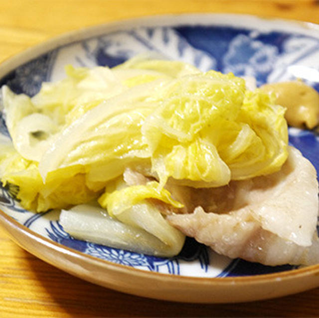 白菜と豚バラ肉の重ね蒸し