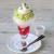 夏のモンブラン。濃厚クリーム＆さっぱりゼリーのパフェ仕立て『枝豆モンブランパフェ風かき氷』